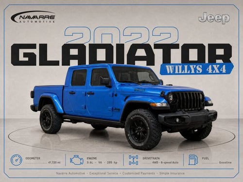 2022 Jeep Gladiator Willys 4x4