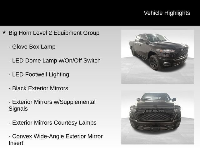 2025 RAM 1500 Lone Star Crew Cab 4x4 5'7" Box