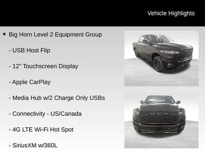 2025 RAM 1500 Lone Star Crew Cab 4x4 5'7" Box