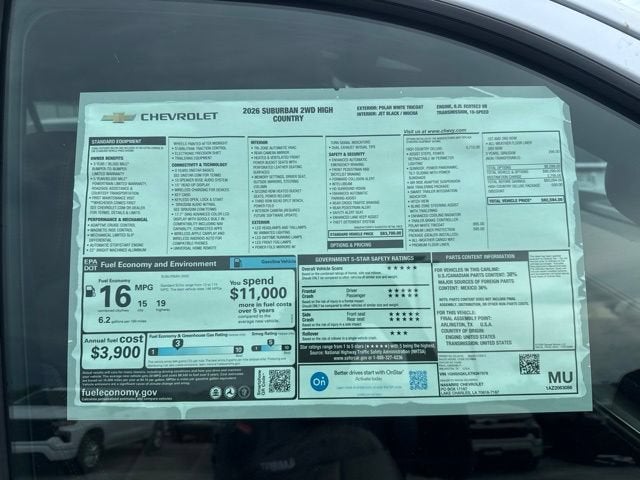 2026 Chevrolet Suburban High Country