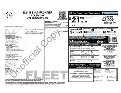 2024 Nissan Frontier Crew Cab S 4x2
