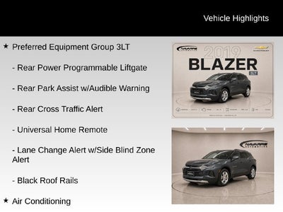 2019 Chevrolet Blazer 4DR FWD LT