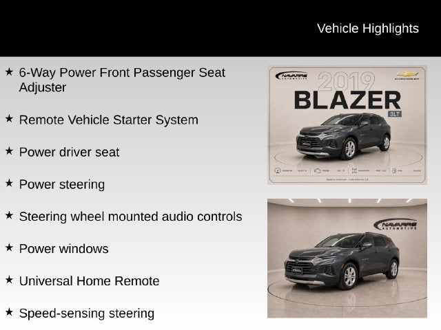 2019 Chevrolet Blazer 4DR FWD LT