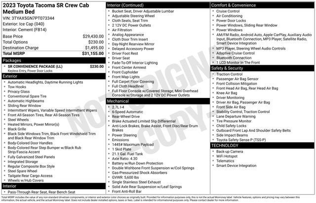 2023 Toyota Tacoma SR
