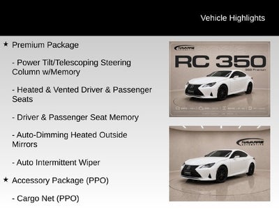 2022 Lexus RC RC 350