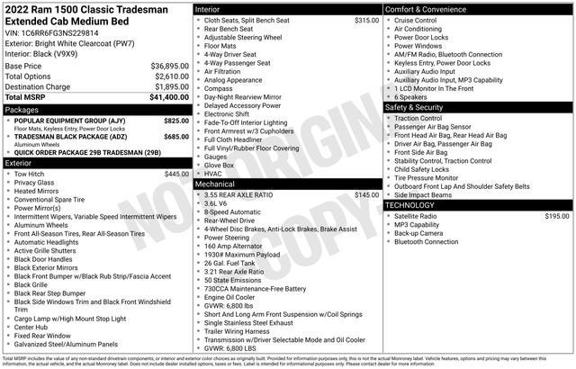 2022 RAM 1500 Classic Tradesman
