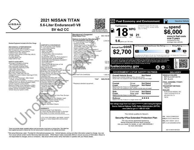 2021 Nissan Titan SV