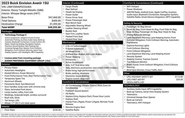2023 Buick Envision Avenir