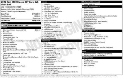 2022 RAM 1500 Classic SLT