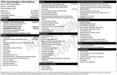 2025 Jeep Wrangler 4-Door Rubicon 4x4