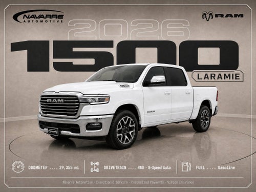 2026 RAM 1500 Laramie Crew Cab 4x4 5'7' Box