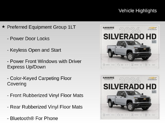 2026 Chevrolet Silverado 2500HD LT