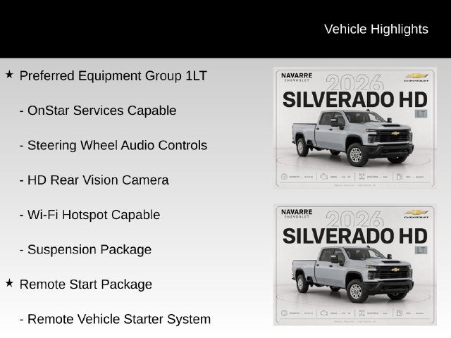 2026 Chevrolet Silverado 2500HD LT