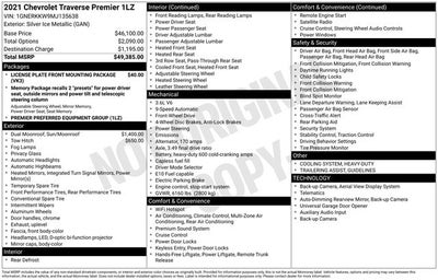 2021 Chevrolet Traverse Premier