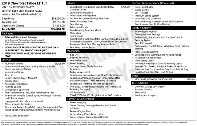 2019 Chevrolet Tahoe LT
