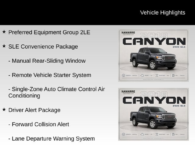 2018 GMC Canyon SLE1