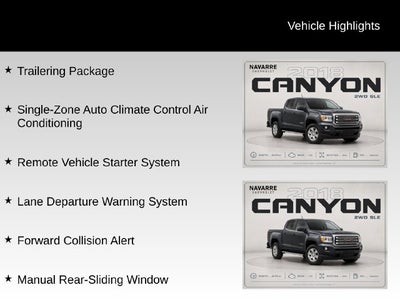 2018 GMC Canyon SLE1