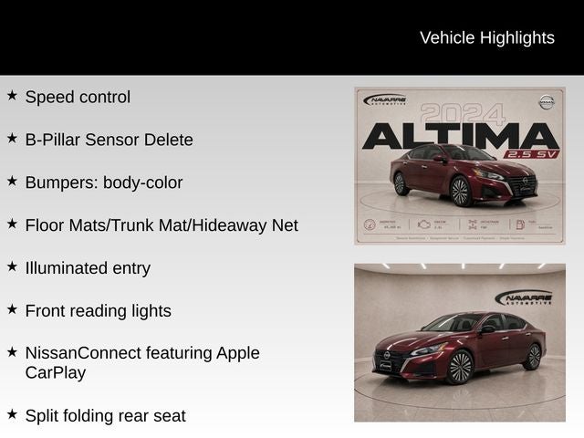 2024 Nissan Altima 2.5 SV