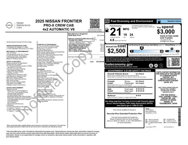 2025 Nissan Frontier PRO-X