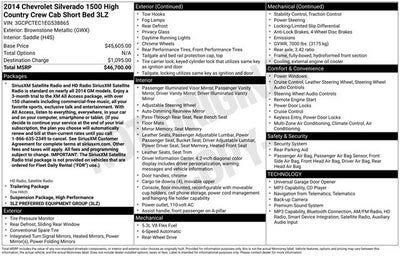 2014 Chevrolet Silverado 1500 High Country