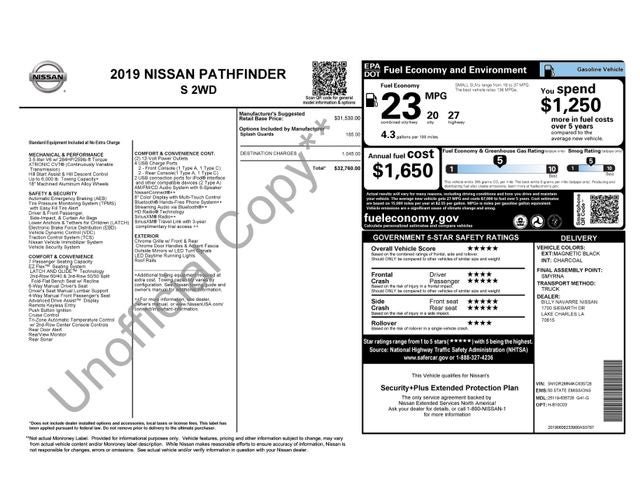 2019 Nissan Pathfinder S