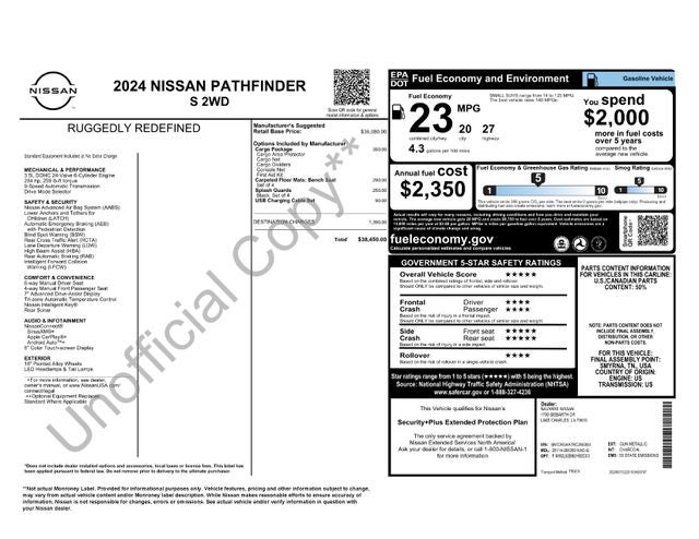2024 Nissan Pathfinder S