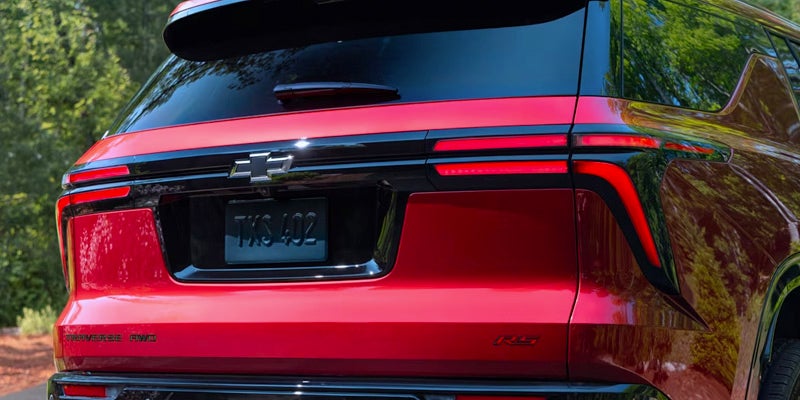 Back of Chevy SUV