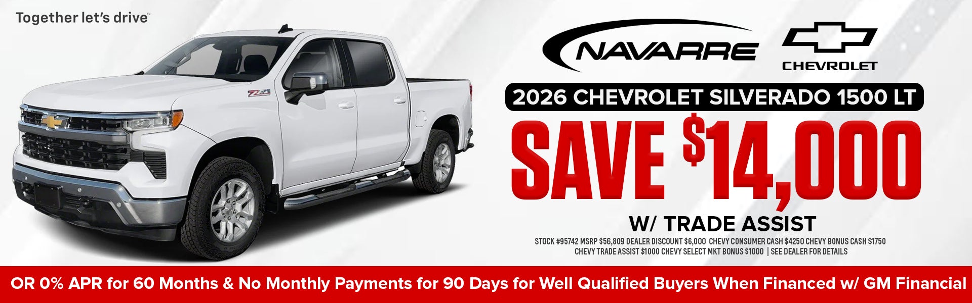 Up to $14000 off MSRP on Silverado 1500